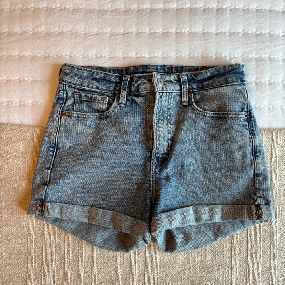 Classic Denim High Rise Shorts